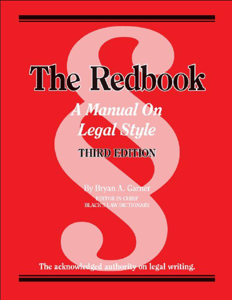 The Redbook: A Manual on Legal Style